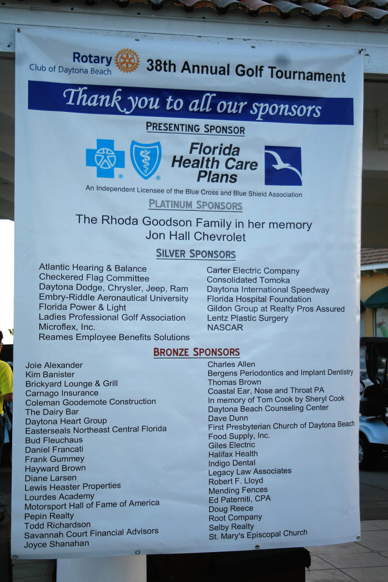 38th Annual Rotary Club of Daytona Beach Golf Tournament